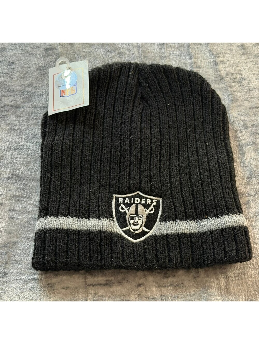 Las Vegas Raiders NFL Beanie Knit Hat Embroidered Logo